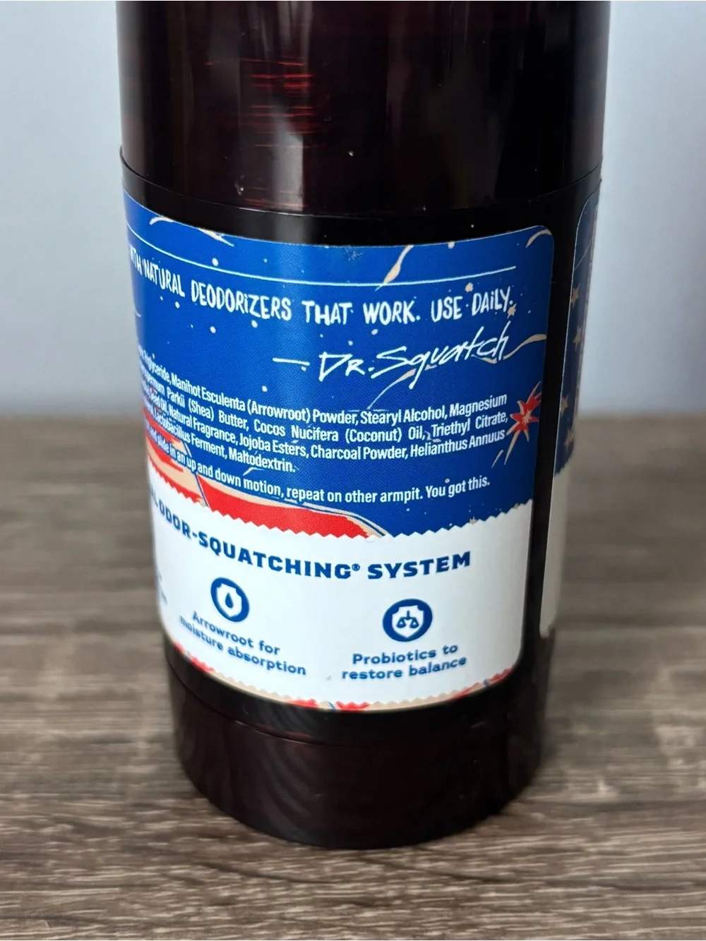 Dr. Squatch limited edition scent freedom Fresh men’s natural deodorant 2.65oz